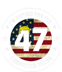 IM Voting For The Convicted Felon 47 Anti Trump Mugshot Flat Bill Trucker Hat