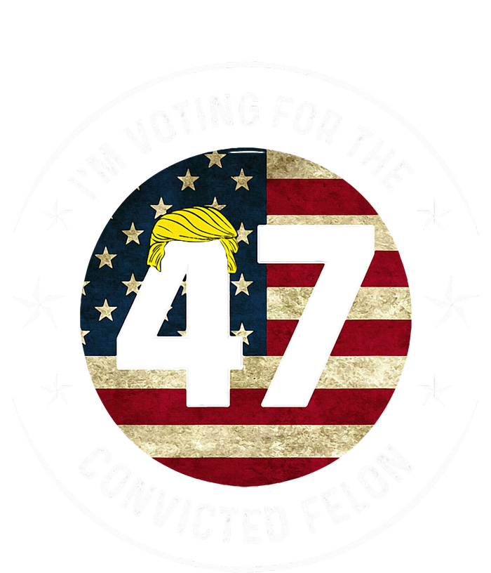 IM Voting For The Convicted Felon 47 Anti Trump Mugshot Flat Bill Trucker Hat