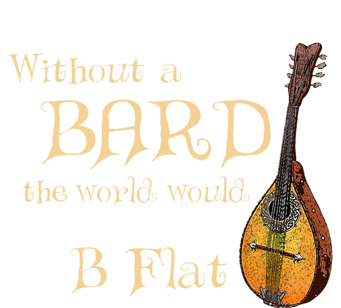 Bard Class Joke For Fantasy Games Player B Flat Pun Performance Long Sleeve Polo