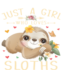 Just A Who Loves Sloths Cute Sloth Lover Gift Tall Hoodie