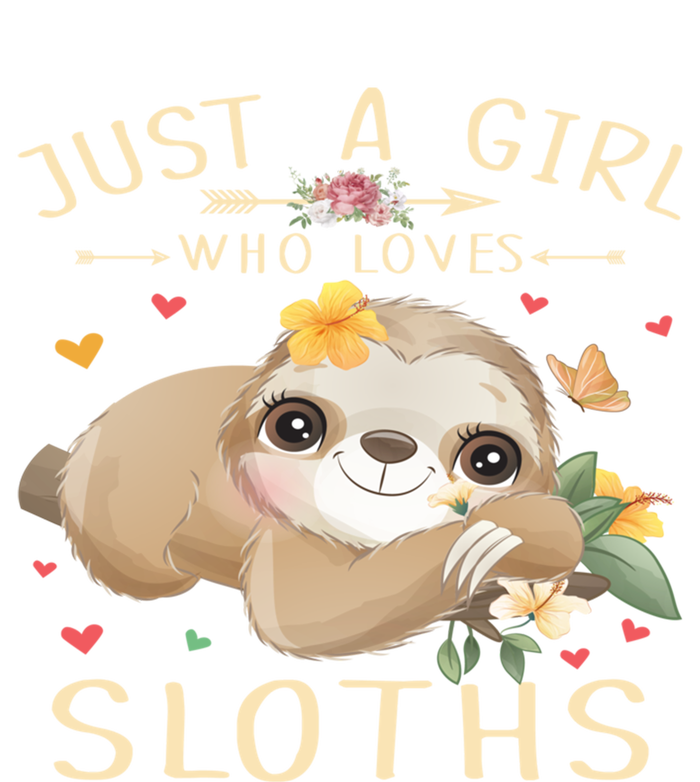 Just A Who Loves Sloths Cute Sloth Lover Gift Tall Hoodie