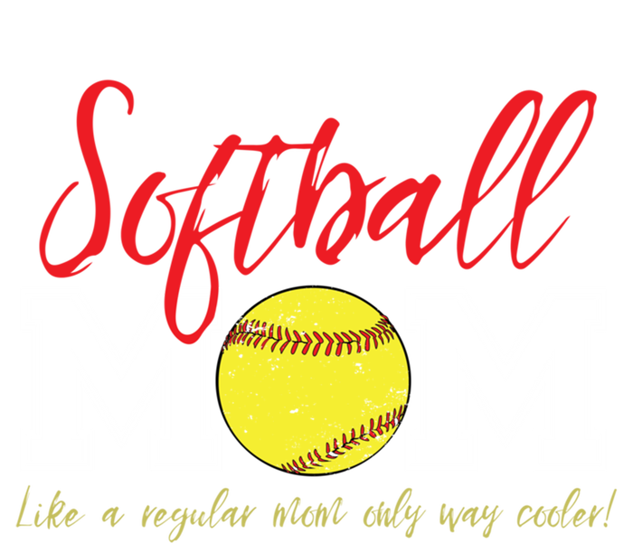 Softball Mom Like A Regular Mom Only Cooler Design Cool Gift Tote Bag