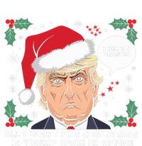 All I Want For Christmas Is Trump Back In Office Funny Zip Tote Bag