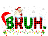 Bruh Funny Christmas Red Green Plaid Teens Xmas Pajamas Coaster