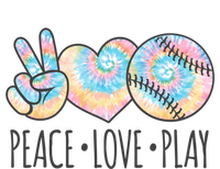 Tie Dye Softball For N Peace Love Play Gift Hoodie