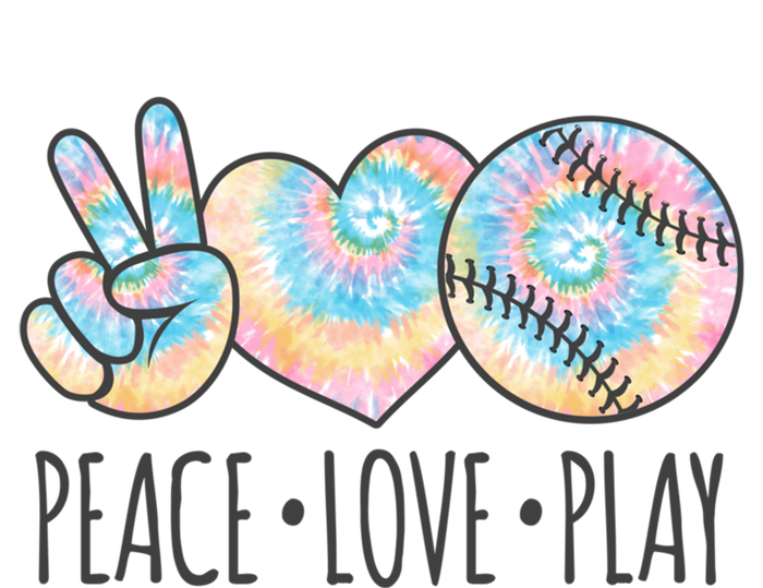 Tie Dye Softball For N Peace Love Play Gift Hoodie