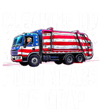 Cleaning Up Four Years Of Crap Funny Trump Garbage Truck Womens Cotton Relaxed Long Sleeve T-Shirt