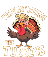 They Are Eating The Turkeys Thanksgiving Humor Women's Tri-Blend 3/4-Sleeve Raglan Shirt