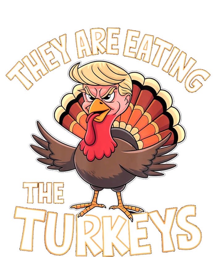 They Are Eating The Turkeys Thanksgiving Humor Women's Tri-Blend 3/4-Sleeve Raglan Shirt