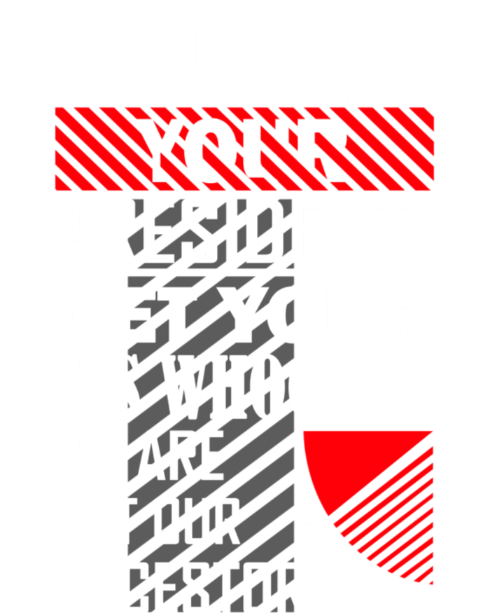 DonT Let Your President Get Your Ass Whooped Striped Beanie with Solid Band