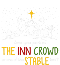 Are You Part Of Inn Crowd Or Stable Few Christmas Nativity Softstyle Adult Sport Polo