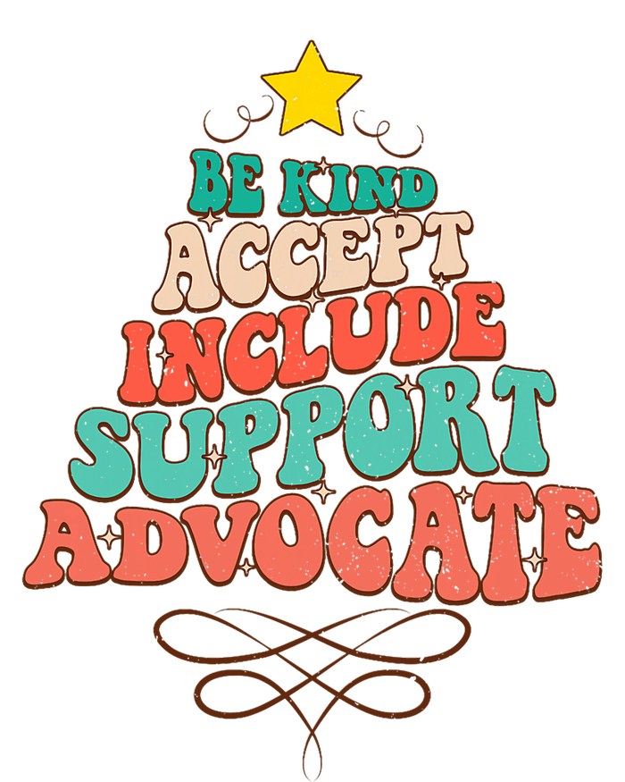 Be Kind Accept Include Support Christmas Special Education T-Shirt