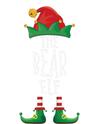 Bear Elf Funny Family Matching Group Christmas Party Elf Women's Flannel Pajama Set