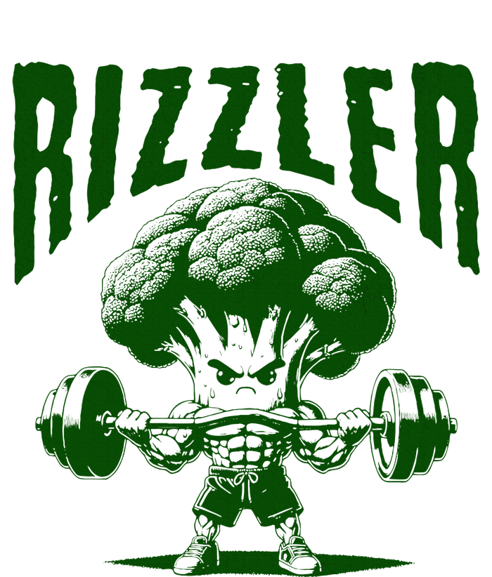 Rizzler Funny Vintage Buff Broccoli Viral Influencer Slang T-Shirt