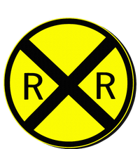 Railroad Crossing Sign Simple Easy Halloween Costume T-Shirt