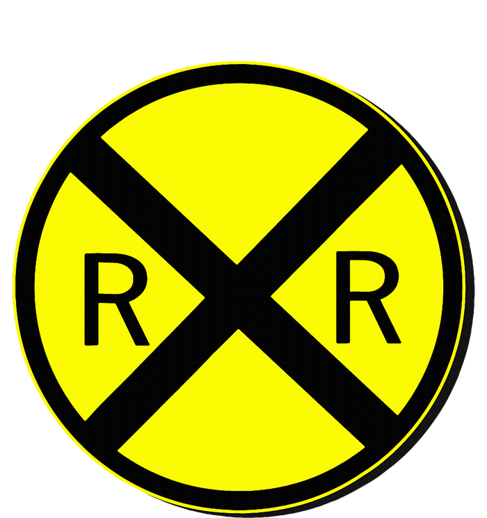 Railroad Crossing Sign Simple Easy Halloween Costume T-Shirt