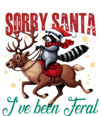 Sorry Santa IVe Been Feral Christmas Holiday Raccooon Riding Reindeer Kids Long Sleeve Shirt