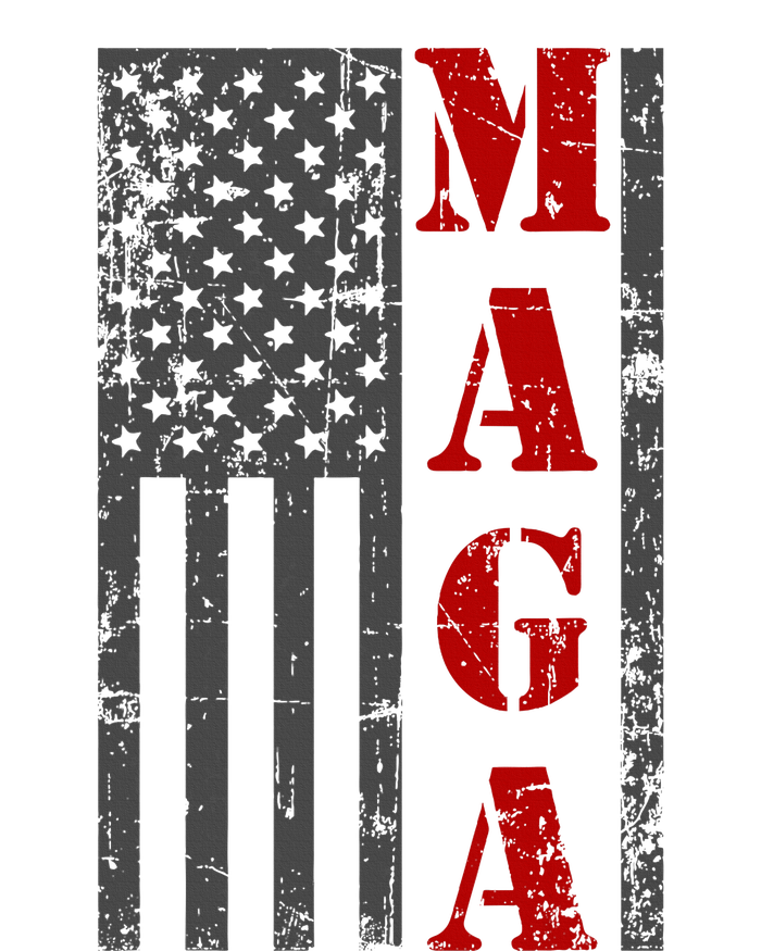 Maga Flag Gray And Red Distressed American Flag Impact Tech Backpack