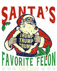 SantaS Favorite Felon Since 2024 Christmas Xmas Funny Trump Full Zip Hoodie