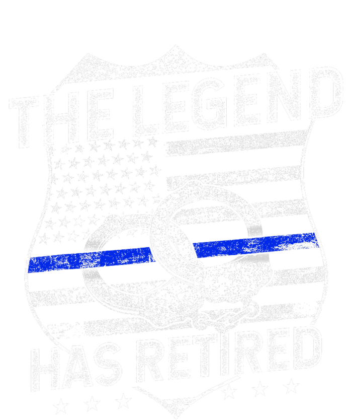 The Legend Has Retired Police Officer Retirement Tie-Dye T-Shirt