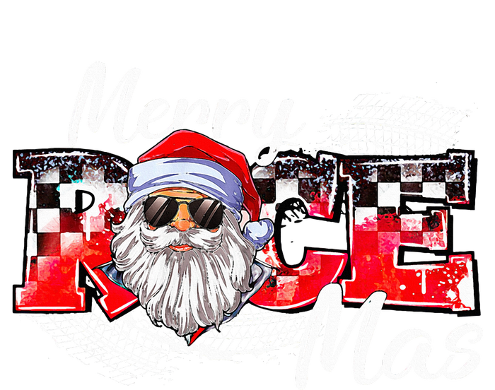 Merry Christmas Race Car Xmas Racing Santa Claus Pajamas Sustainable Knit Beanie