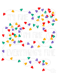 ItS Fine IM Fine Everything Is Fine Christmas Lights Xmas T-Shirt