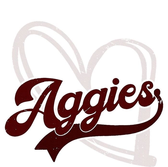 Retro Personalized Aggies Heart Women's Strappy Tank