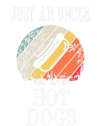 Just An Uncle Who Loves Hot Dogs Flat Bill Trucker Hat