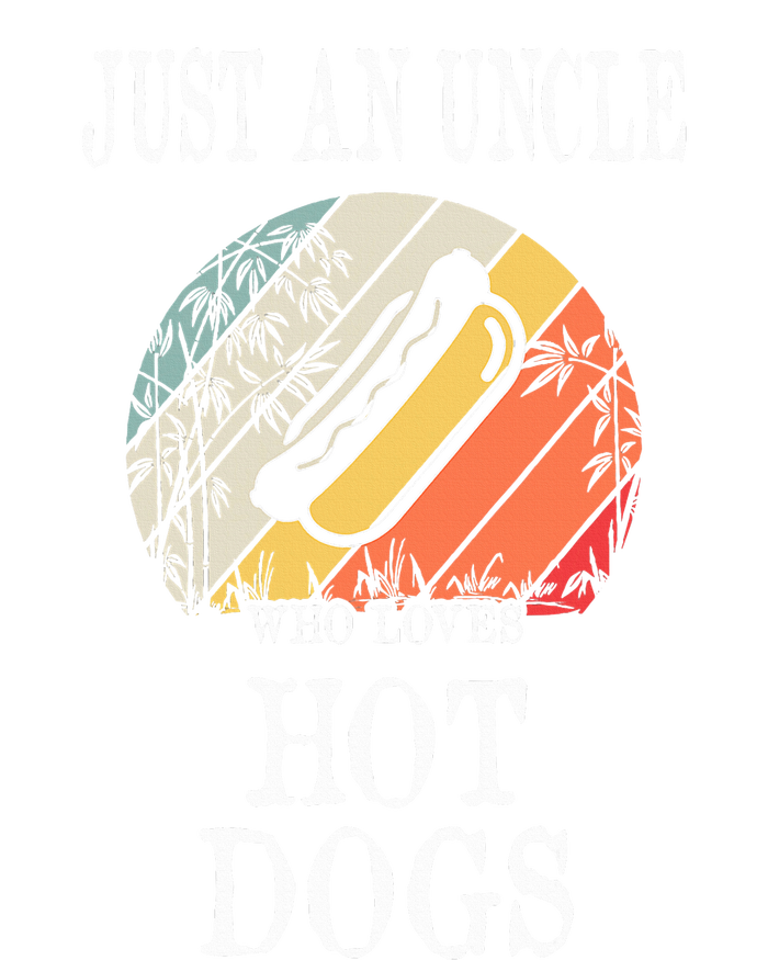 Just An Uncle Who Loves Hot Dogs Flat Bill Trucker Hat