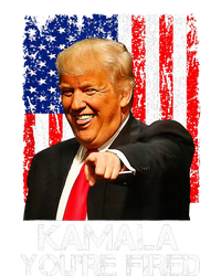 Kamala YouRe Fired Funny President Trump Laughing At Kamala Cropped Pullover Crew