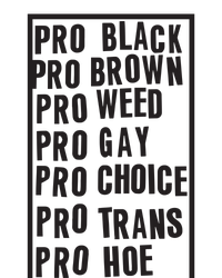 Pro Black Pro Brown Pro Weed Pro Gay Pro Hoe Women's Pullover Hoodie