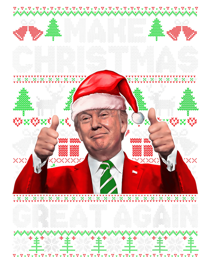 Make Christmas Great Again Funny Trump Xmas Snow Pajama Ugly Tall Hoodie