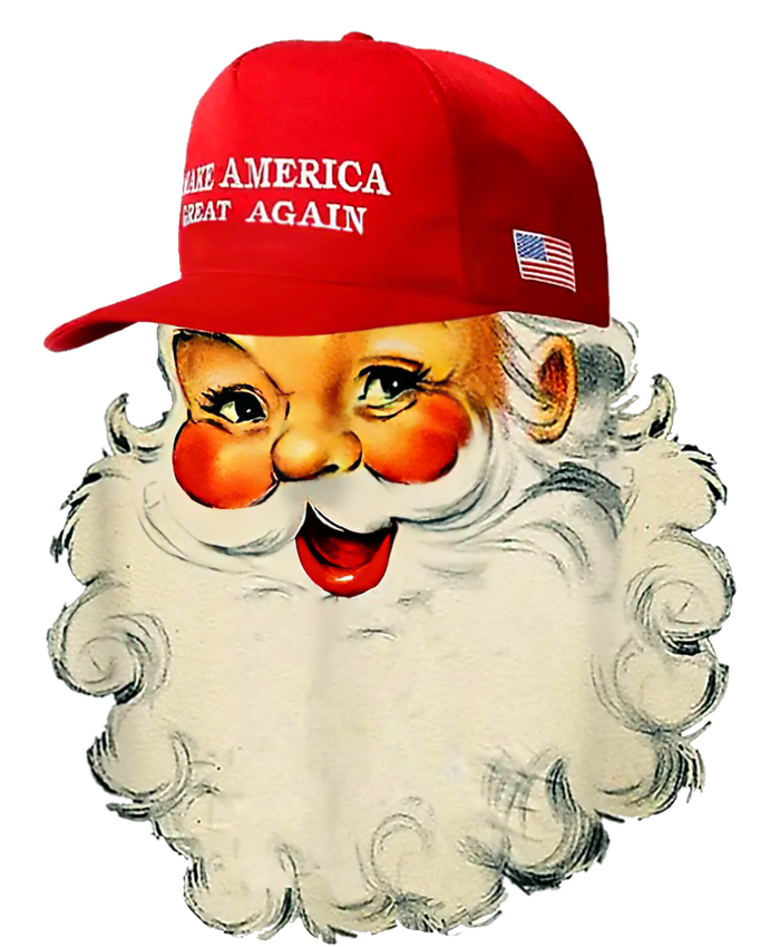 Retro Make Christmas Great Again Trump Christmas Maga Santa T-Shirt