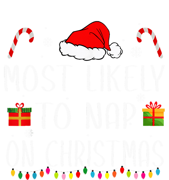 Most Likely To Nap On Christmas Family Funny Matching Youth Performance Sprint T-Shirt