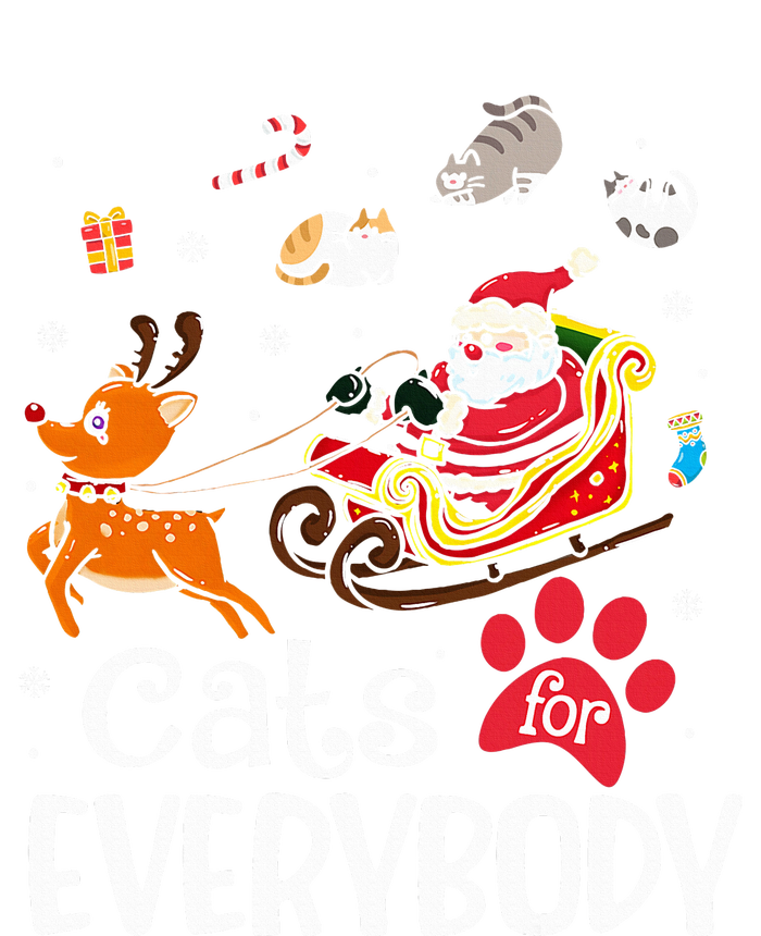 Cats For Everybody Christmas Cat Funny Xmas Women Santa Valucap Bio-Washed Visor