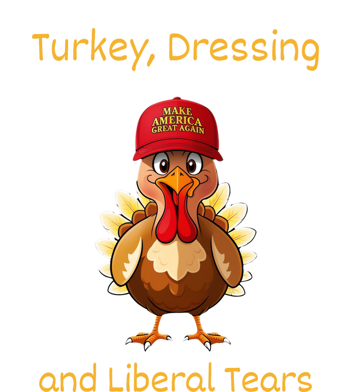 Donald Trump Won Thanksgiving Turkey Dressing Liberal Tears Women's Crop Top Tee