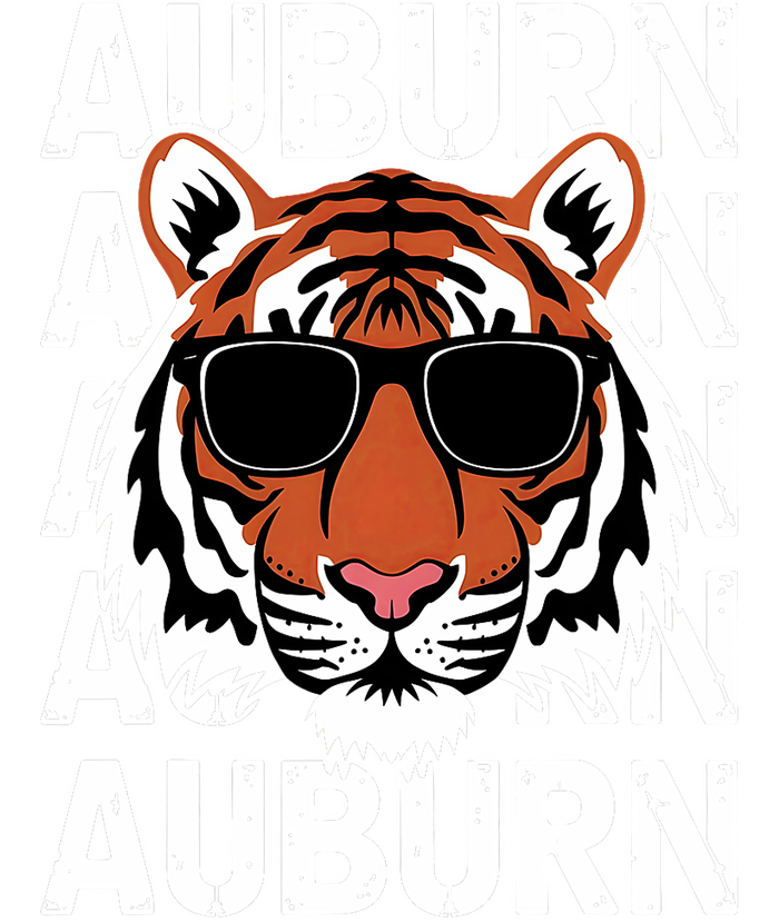 Vintage Retro Auburn Style Classic Tiger With Sunglasses T-Shirt