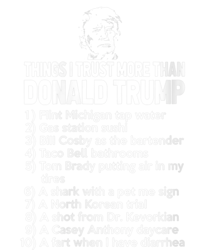 Things I Trust More Than Donald Trump Flint Michigan Tap Water Gas Station Sushi PosiCharge RacerMesh Polo