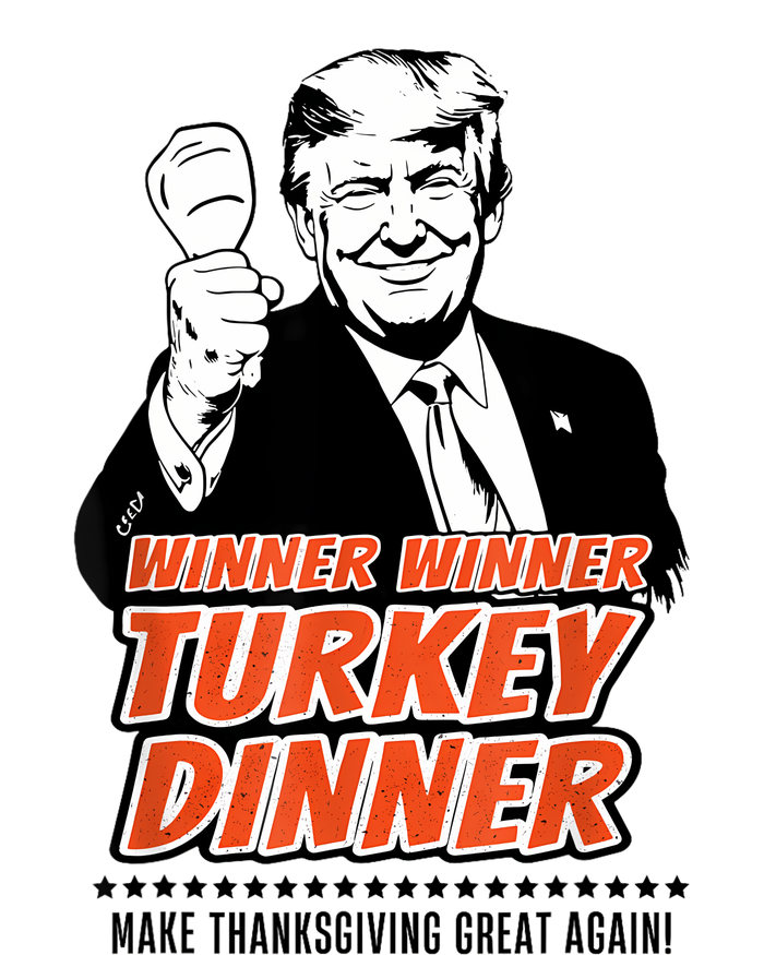 Trump Winner Funny Winner Turkey Dinner Thanksgiving Pom Pom 12in Knit Beanie