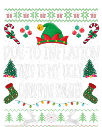 Due To Inflation Ugly Christmas Sweaters Funny Pjs Matching Tall Long Sleeve T-Shirt