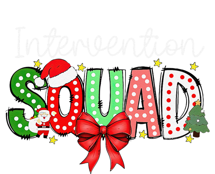 Intervention Squad Christmas Early Intervention Teacher Xmas T-Shirt