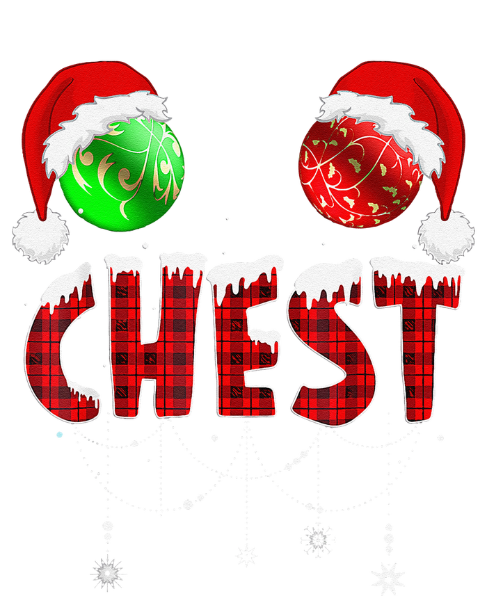 Chest Nuts Christmas Funny Matching Couple Chest Nuts T-Shirt