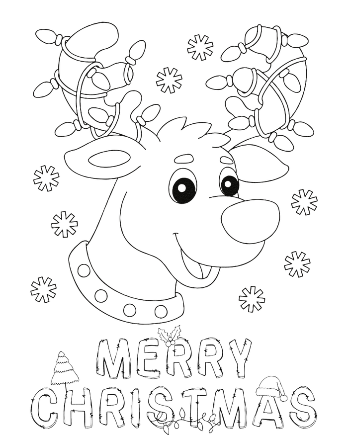 Merry Christmas Rendeer Fairy Lights Xmas Diy Coloring Cooling Performance Crew T-Shirt