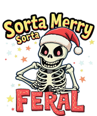 03 Sorta Merry Sorta Scary Funny Christmas Skeleton T-Shirt