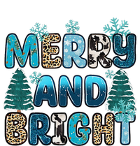 Merry And Bright Winter Xmas Tree Lights Western Christmas T-Shirt