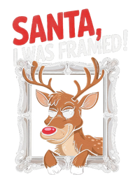 Santa I Was Framed Funny Reindeer Holiday Joke Lovers Xmas T-Shirt