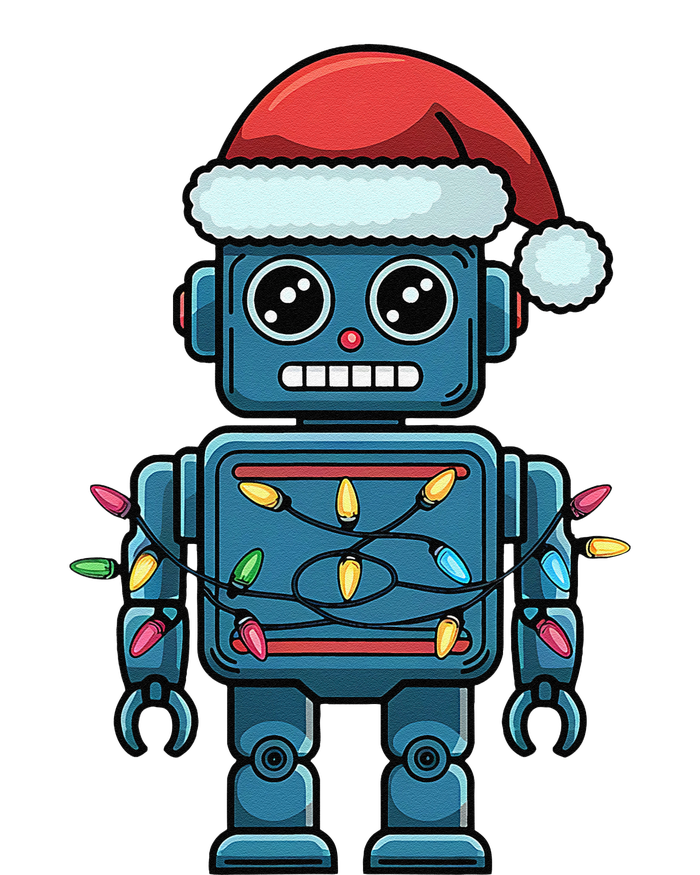 Festive Robot Bringing Christmas Cheer And Fun Lights Yupoong Adult 5-Panel Trucker Hat