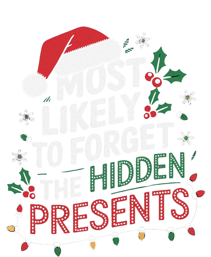 Most Likely To Forget The Hidden Presents Matching Christmas Yupoong Adult 5-Panel Trucker Hat