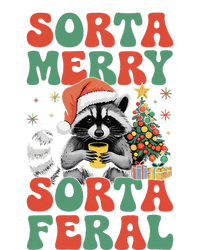 Sorta Merry Sorta Feral Cute Raccoon Christmas Holiday Tall Long Sleeve T-Shirt