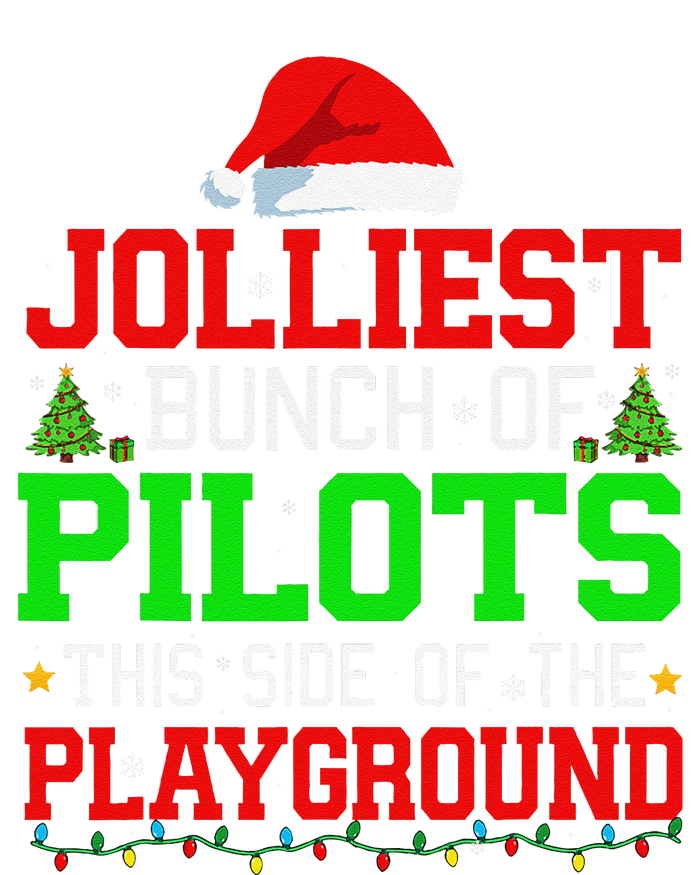 Jolliest Bunch Of Pilots Of Playground Christmas Job Team T-Shirt